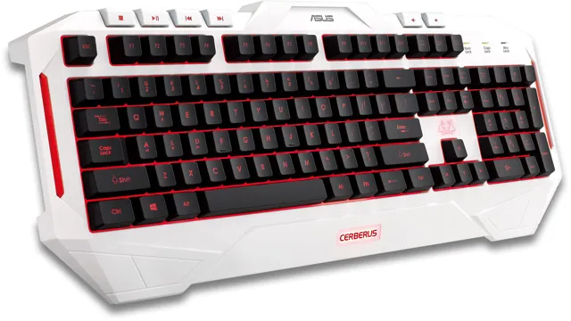 asus cerberus dual led color backlit gaming keyboard