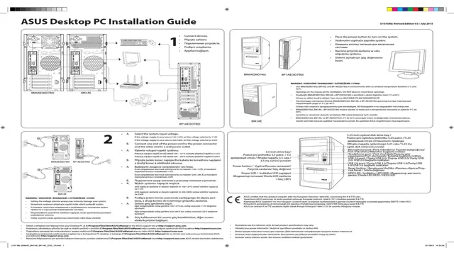 asus desktop pc installation guide