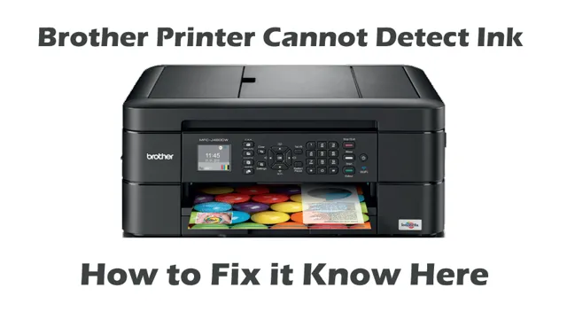 brother printer cannot detect ink