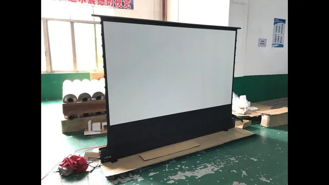 floor rising projector screen