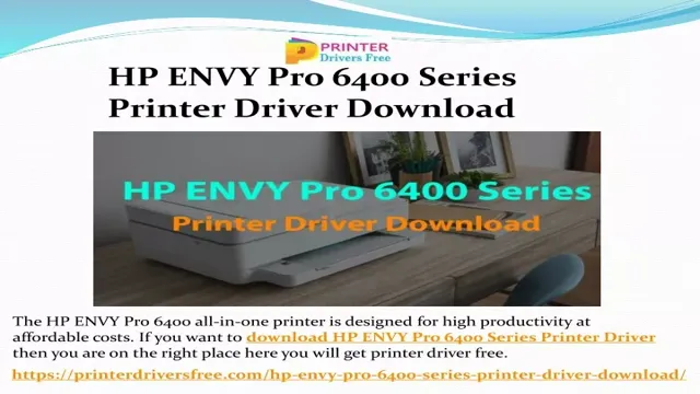 hp envy 6400 printer driver