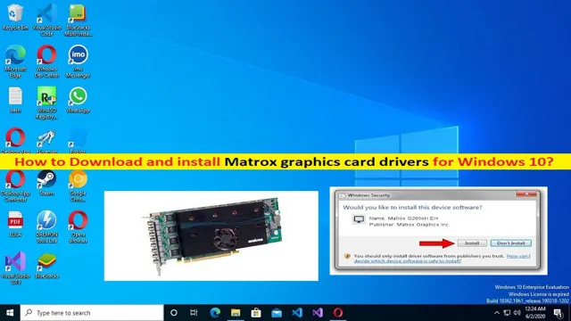matrox graphics card drivers