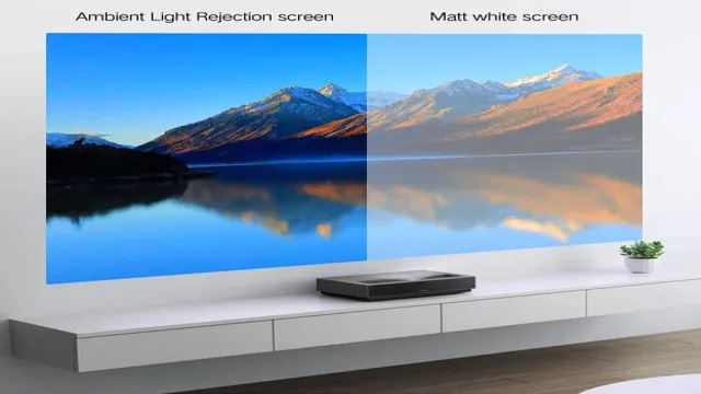 projector screen vs wall