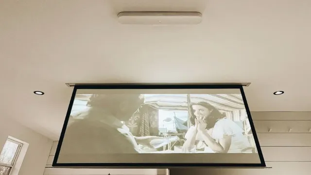 recessed projector screen